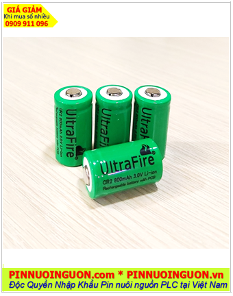 Ultrafire CR2, Pin sạc 3v Lithium Ultrafire CR2 800mAh _Pin sạc CR14250 chính hãng /Có chế độ bảo hành